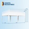 Pop Up Canopy Tent, Heavy Duty Outdoor Canopy W/ Removable Sidewall, Portable Tent Gazebo, Instant Tent Shelter for Parties, Events, & Vendors - 2 of 4