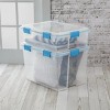 Racxily 2 Pack Large Storage Bin, 80 Quart Clear Plastic Storage Containers for Organizing Clear Storage Box - 3 of 4