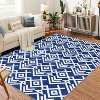 Geometric Area Rugs,Modern Washable Rugs for Living Room,Ultra-Thin Low Pile Large Carpet for Bedroom,Stain Resistant Non Slip - 2 of 4