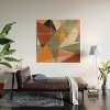 Little Arrow Design Co modern triangle mosaic multi Wood Wall Mural - Society6 - image 2 of 2