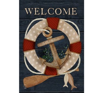 Briarwood Lane Everyday House Flag 40x28 For Outdoor Coastal Anchor House Flag - 1 of 4