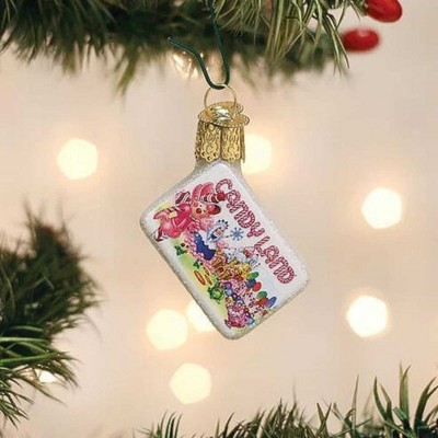 Mini Candy Land Rectangular Glass Hanging Ornament