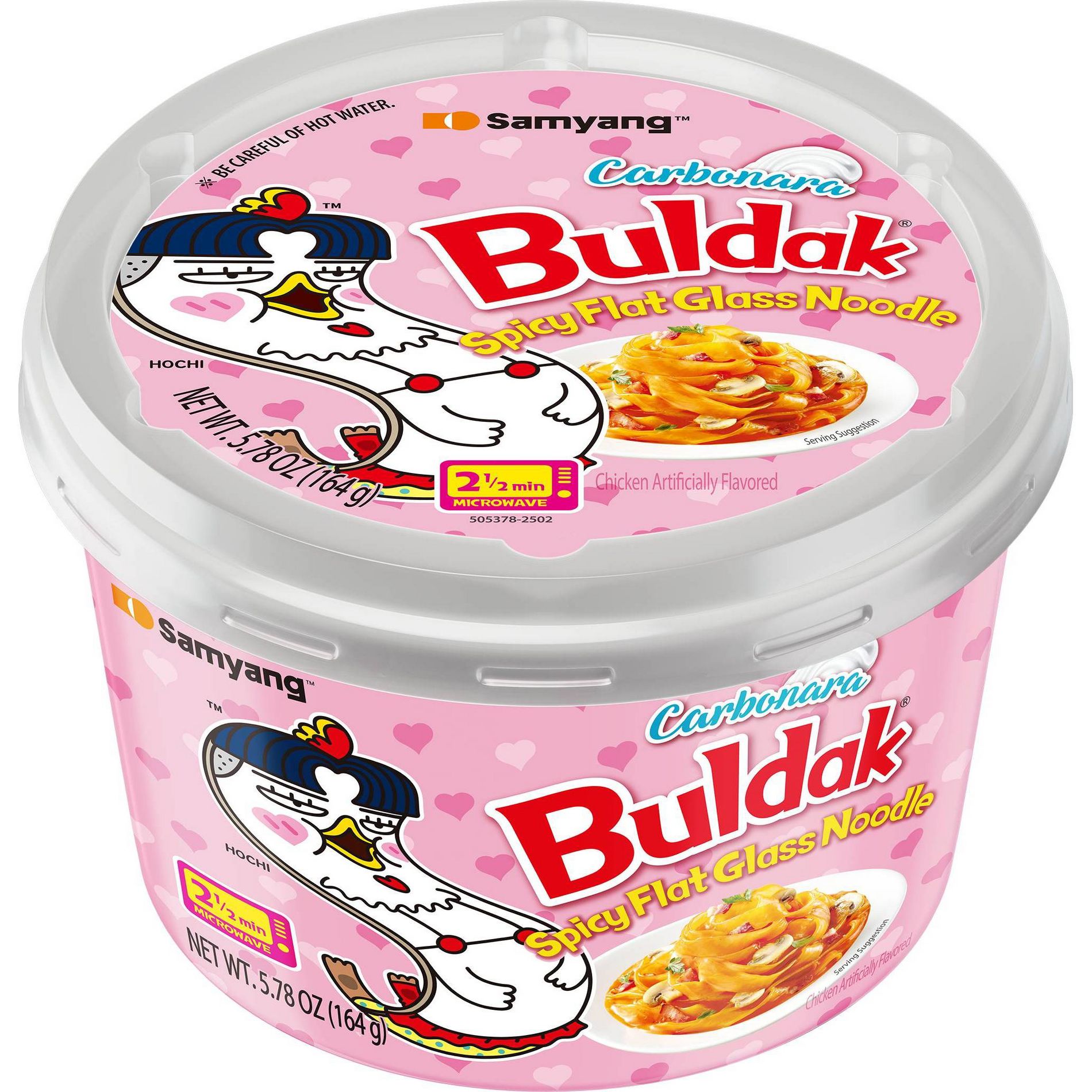 Samyang Buldak Carbonara Spicy Flat Glass Noodles - 5.78oz
