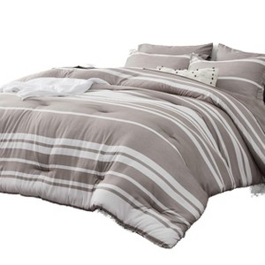 5/7 Pcs Bedding Set with Cationic Dyeing for Striking Double-Sided Contrast - 1 of 4