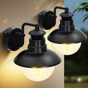Captiva Designs Outdoor Wall Lights with Dusk to Dawn Sensor, Exterior Wall Sconce Fixtures, 4-Pack for Front Door - 1 of 1