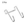 Unique Bargains Stainless Steel S-Shape Kitchen Over-Cabinet Drawer Hooks 2 Pcs - 3 of 4