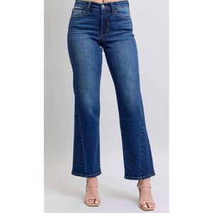 Women's Straight Fit Mid Rise Jeans - Judy Blue - 1 of 4