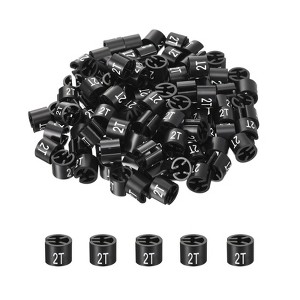 Unique Bargains Plastic Round Color Coding Hanger Garment Hanger Markers Tag 100 Pcs - 1 of 3