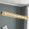 LNC Viniculture 1-Lights 35.8" Modern Luxury Linear Integrated LED Crystal Kitchen Island Lights,Brass - 2 of 4