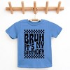 The Juniper Shop Bruh It's My Birthday Checkered Youth Short Sleeve Tee - 2 of 4