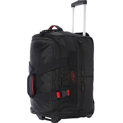 A. Saks Expandable 20" Wheeled Duffel (Black/Red)