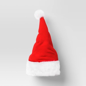 14"x13" Christmas Santa Hat Pillow - Wondershop™ - 1 of 4