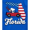 Boys' - Peanuts - Florida American Flag Snoopy Woodstock Short Sleeve Graphic T-Shirt - 2 of 4