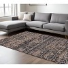 Gray and Beige Oriental Non Skid Area Rug - 2 of 4