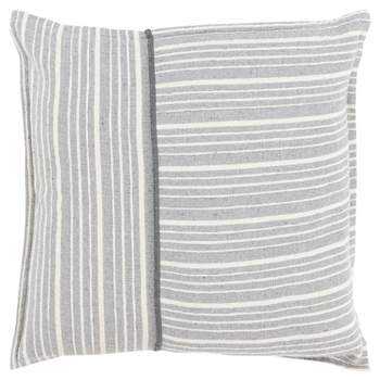 20"x20" Oversize Striped Poly Filled Square Throw Pillow - Rizzy Home