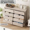 Nasitip 8 Drawer Dresser for Bedroom, Wide Wooden Chest of Drawers with Wide Top for Closet - 2 of 4
