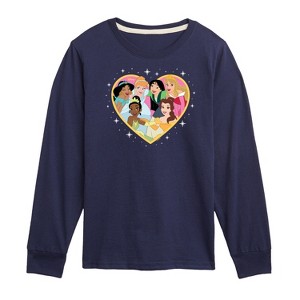 Girls' - Disney Princess - Princesses Altogether Long Sleeve Graphic T-Shirt - 1 of 4