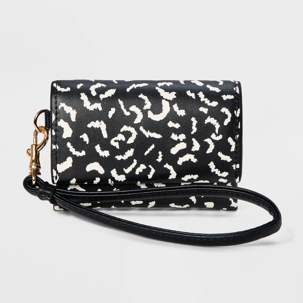 Leopard Print Mini Wristlet Wallet - A New Day