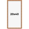 PosterPalooza | Panoramic Classic Brown Picture Frame - UV Acrylic, Foam Board Backing, Hanging Hardware - 2 of 4