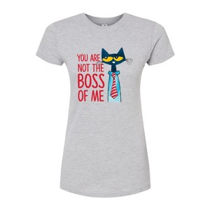 Women's - Pete the Cat - Not The Boss Of Me Fitted Graphic T-Shirt - 1 of 3