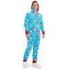 Tipsy Elves Snowman is an Island Jumpsuit - Cozy Christmas One-Piece Snowman Pajamas for Men and Women - 3 of 4