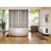Evideco French Home Goods Ultra-Soft Microfiber Bath Mat Runner - Non-Slip, Machine Washable - Perfect for Double Sinks & Bathrooms - 4 of 4