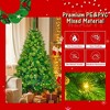 TopComfy Christmas Tree Stand 6FT Grass Green Pine Tree Set with Wreath and Garland for Holiday Decor, Green, 40.5"*16.75"*15.25" - 4 of 4