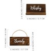 Rustic Wood Beverage Sign Set; Drinks Labels for Coffee Urns, Iced Beverage Dispensers, and Carafes - 3 of 4