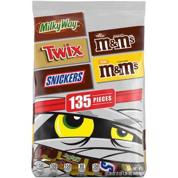 Milky Way, Twix, Snickers, M&M's Halloween Chocolate Variety Pack - 53.26oz/135ct