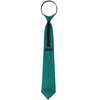 INSPIRE CHIC Men's Solid Color Satin Shine Pre-tied Knot Zipper Ties - 4 of 4