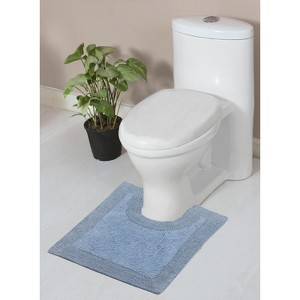 Home Weavers Luxury Collection 100% Cotton Tufted Bathroom Rug, Non-Slip Latex Bath Rug - 1 of 4