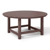 WestinTrends Malibu Low Outdoor HDPE Round Patio Coffee Table - 4 of 4