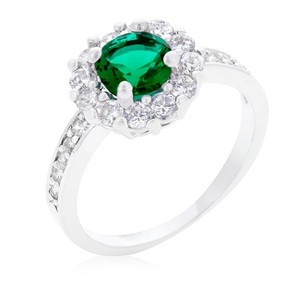 Slickblue Women’s Birthstone Engagement Ring, .88 Ct Round Cut Cubic Zirconia in 6 Colors, Sizes 5-10 - 1 of 4