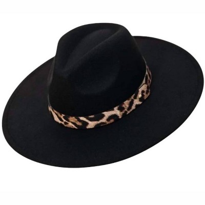 Women's On the Wild Leopard Print Band Fedora Hat - ANARCHY STREET