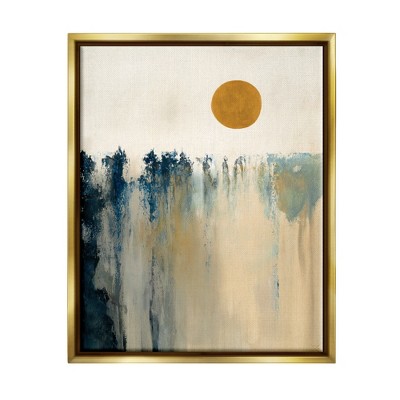 Stupell Industries Abstract Daytime Sun Landscape Fluid Shapes Design