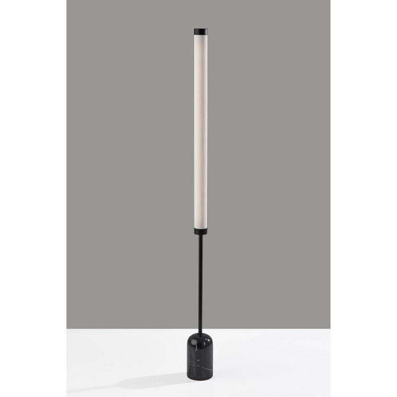 Dorsey Floor Lamp with Smart Switch Black (Includes LED Light Bulb) - Adesso, 1 of 8