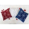 Gulches 20¡Á20" Red Holiday Embroidered Velvet Throw Pillow with Insert - 4 of 4