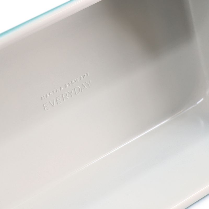 Martha Stewart Everyday Color Bake 9x5 Inch Rectangular Carbon Steel Loaf Pan in Teal, 4 of 6