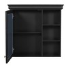 Grungis Wall Mounted Bathroom Storage Cabinet,30'' x28'' Medicine Cabinet with Mirror and 3 Shelves,Storage Cabinet for Bathroom - 4 of 4