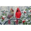 Evergreen Winter Peace Embossed Floor Mat - 2 of 3