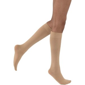 JOBST 115271 Women's Opaque 20-30 mmHg Closed Toe Knee High Support Sock Size: Medium, Color: Natural - 1 of 1