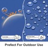 Aoodor Outdoor Chair Cushion 18'' x 19'' Soft and Fade-resistant Polyester, Two Sets of  Ties for High Adaptability, Set of 2 - 4 of 4