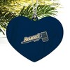 Brandeis University Primary Logo Heart Love Wood Christmas Tree Holiday Ornament - 2 of 3