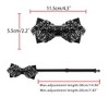 INSPIRE CHIC Women's Pre-Tied Bowknot Polyester Necktie - 3 of 4