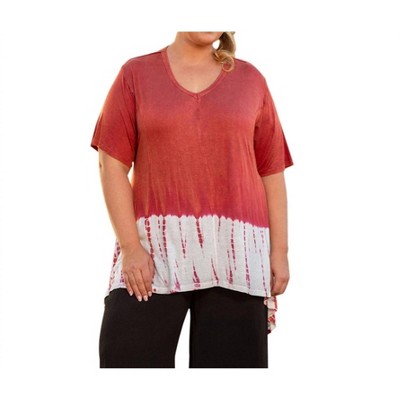 Women's Sara Short Sleeve V-Neck Top - Plus - On The Plus Side