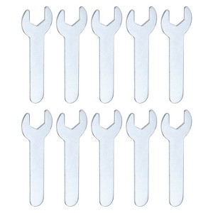 Unique Bargains Galvanized Iron Automotive Repair Furniture Assembly Metric Small Open-End Wrenches 10 Pcs - 1 of 4