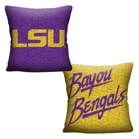 Ncaa Lsu Tigers Inverted Woven Pillow Target