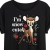 Women's - Disney - Christmas - I'm Snow Cute Oversized Graphic T-Shirt - 2 of 4