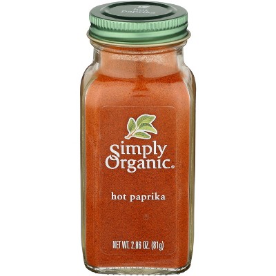 Simply Organic Paprika Hot - Pack Of 6 - 2.86 Oz : Target