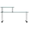 vidaXL Kitchen Shelf Transparent 17.7 in.x6.3 in.x10.2 in. Tempered Glass - 2 of 4